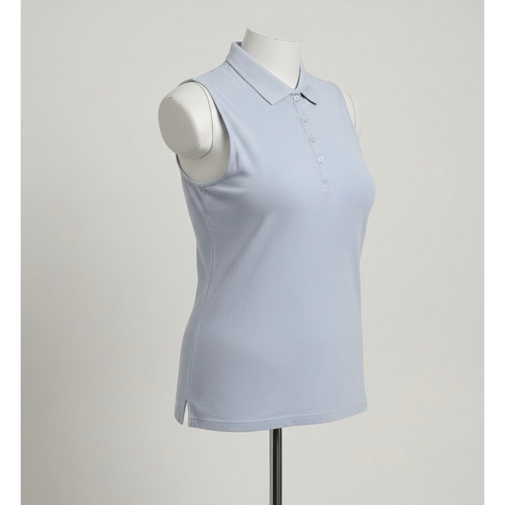 XL 100% Cotton collared Sleeveless collared tank top women preppy golf tennis